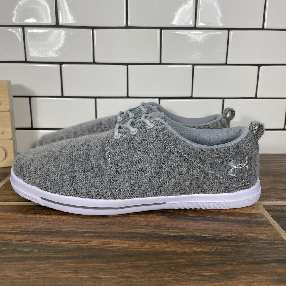 Under Armour Street Encounter Wool Shoes Mens Size 7 Gray Low Top Casual Sneaker